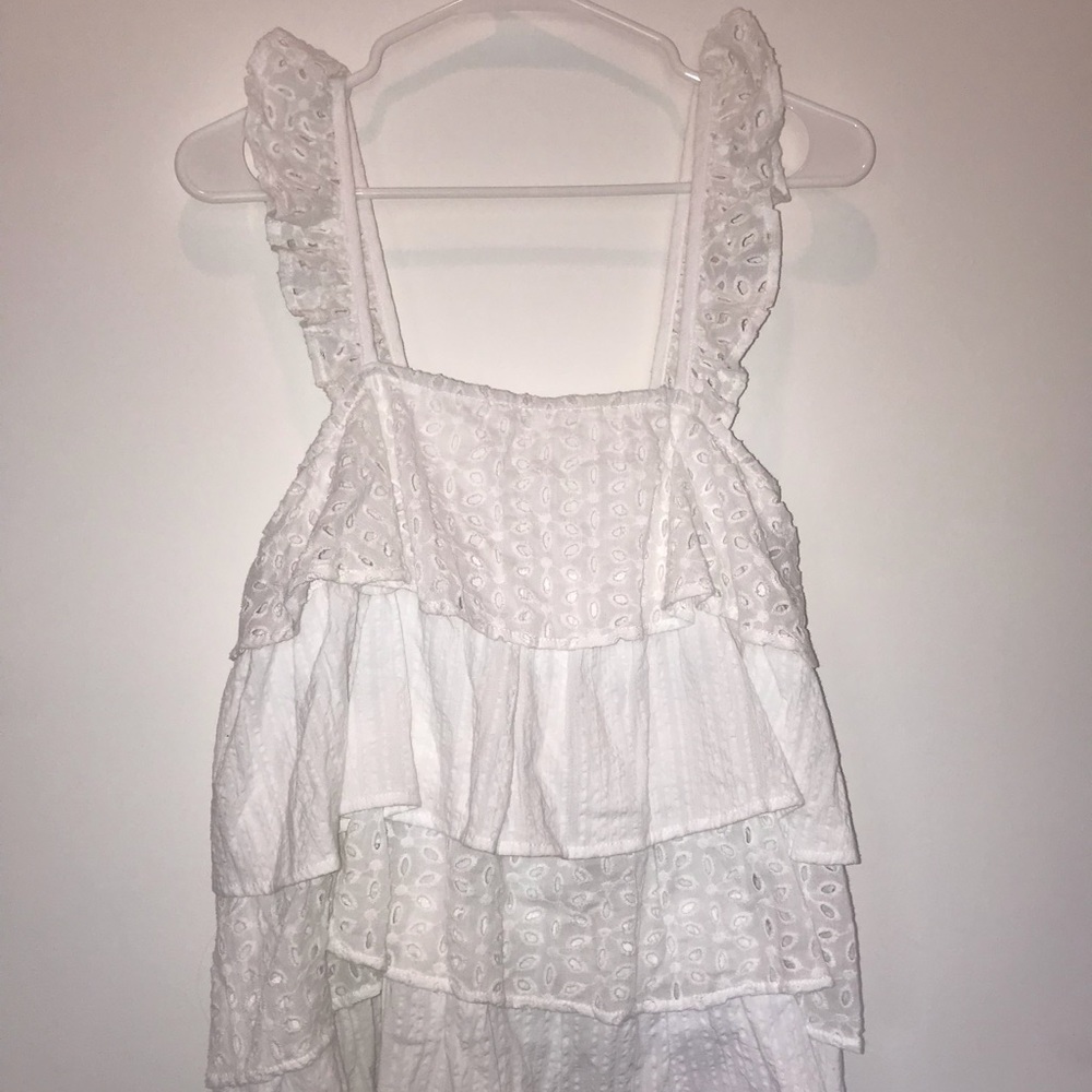 White lace tank